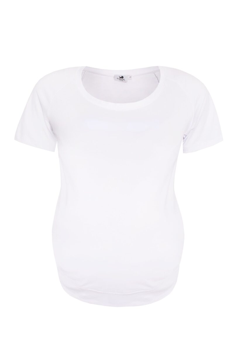 Biały t-shirt ciążowy